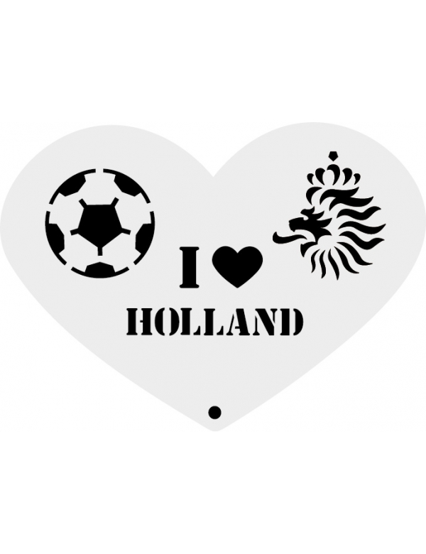Schminkstencil Holland